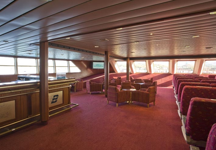 inside look of the Grand Bahama Island ship